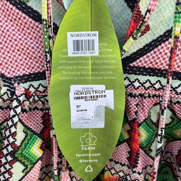 Farm Rio Amulet Dress beaded tassels size small NWT - Picture 7 of 10